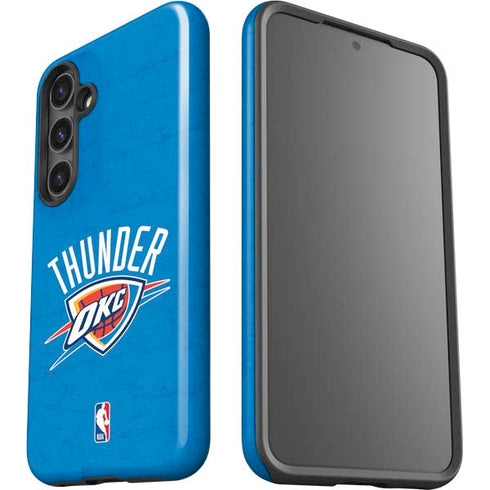 NBA OKC Thunder Distressed Galaxy S24 Plus Impact Case